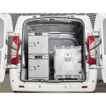 Koala32AF shown stacked in van ready for transport