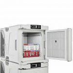 2 Koala32AF portable refrigerators shown stacked with interior option