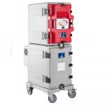 Koala90AF shown stacked on a dolly with an AF12