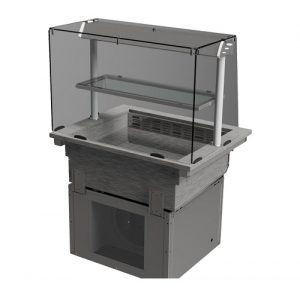 D2RWDSL Refrigerated Deli Display - Square Glass