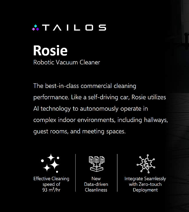 Rosie, robotic vacuum cleaner
