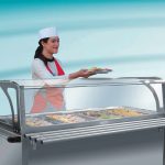 4x1/1 GN standard glass sneeze guard, model MC. PAR4L